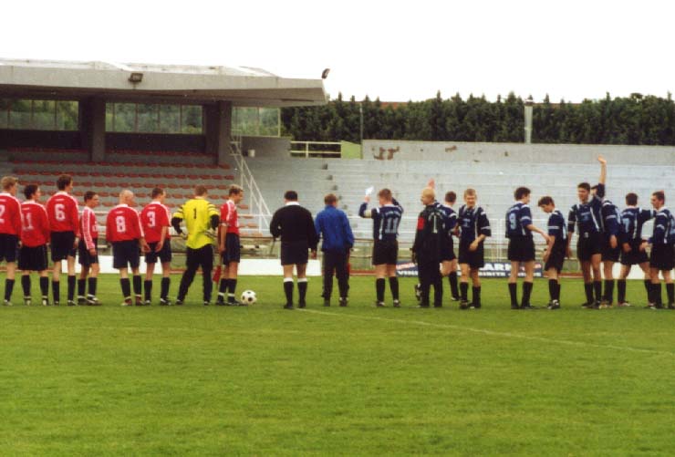 Erstes Spiel der B-Jgd gegen FC OBI Wrgl (Austria)