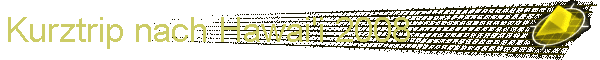 Kurztrip nach Hawai'i 2008