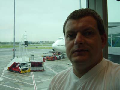 Bild067: Vor erstem Qantas-Flug nach Cairns