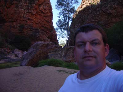 Bild121: M. Bittner im Simpsons Gap