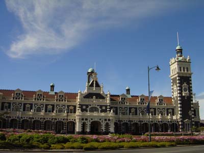 Bild266: Der Bahnhof von Dunedin
