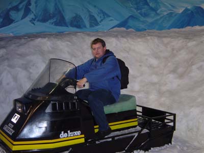 Bild286: M. Bittner mit Elektroschlitten am Sdpol