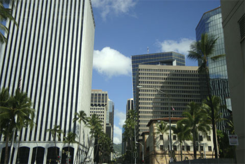 Bild41: Straenschluchten in Honolulu